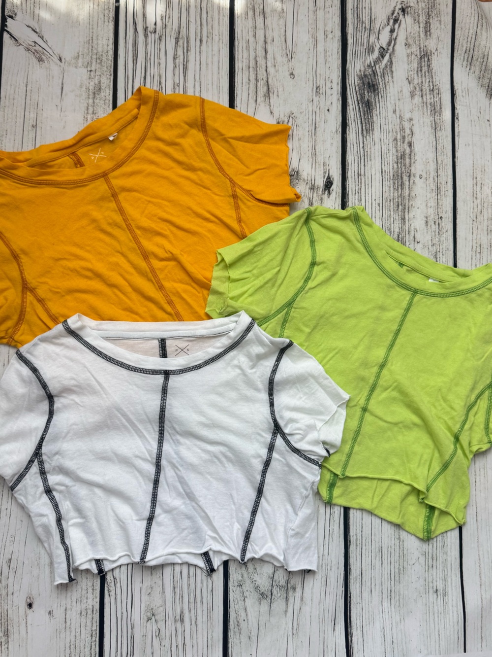 Pacsun set of 3 cropped tanks